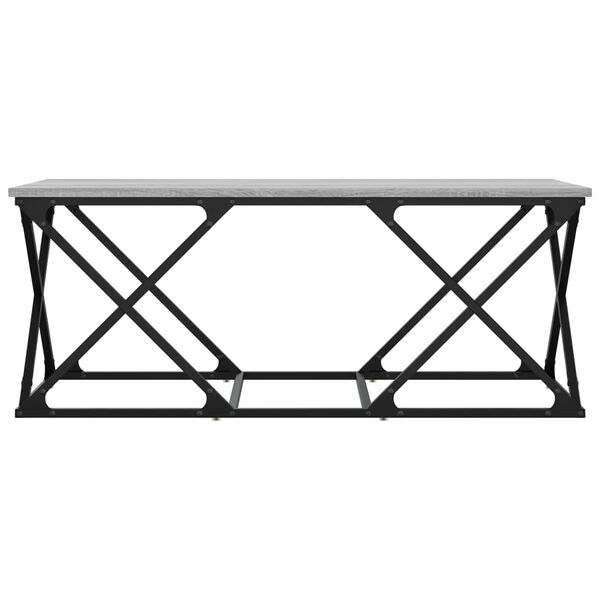 vidaXL S&oacute;fabor&eth; Gr&aacute;tt Sonoma 100x49x40 Samsettur Vi&eth;ur