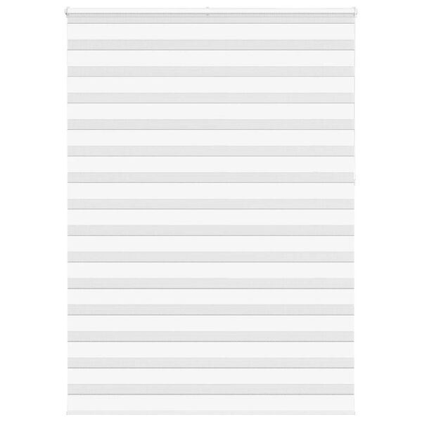 vidaXL Zebra Gard&iacute;na Hv&iacute;tt 160x230 cm Efni Breidd 155,9 cm P&oacute;l&yacute;ester