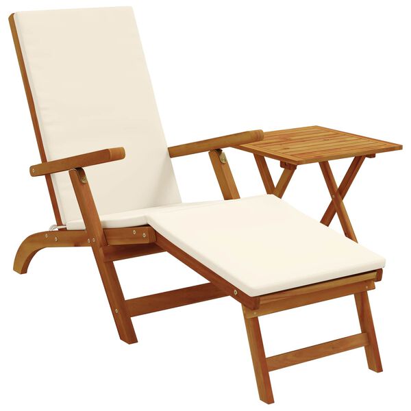 vidaXL Pallst&oacute;ll me&eth; F&oacute;thv&iacute;lu og Bor&eth;i Gegnheill Akas&iacute;uvi&eth;ur