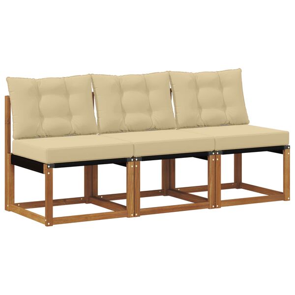 vidaXL 3 Stykki Utandeildar mi&eth;sofa