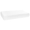 vidaXL Sofandi koddi Einlita Hv&iacute;tt 60 x 37 x 12,5 cm Minnisskum