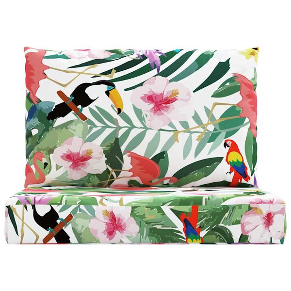 vidaXL Sessur fyrir Brettas&oacute;fa 2 stk. Marglitar Oxfordefni