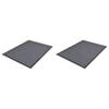 vidaXL PVC hur&eth;amottur 2 stk Gr&aacute;r 90x60 cm
