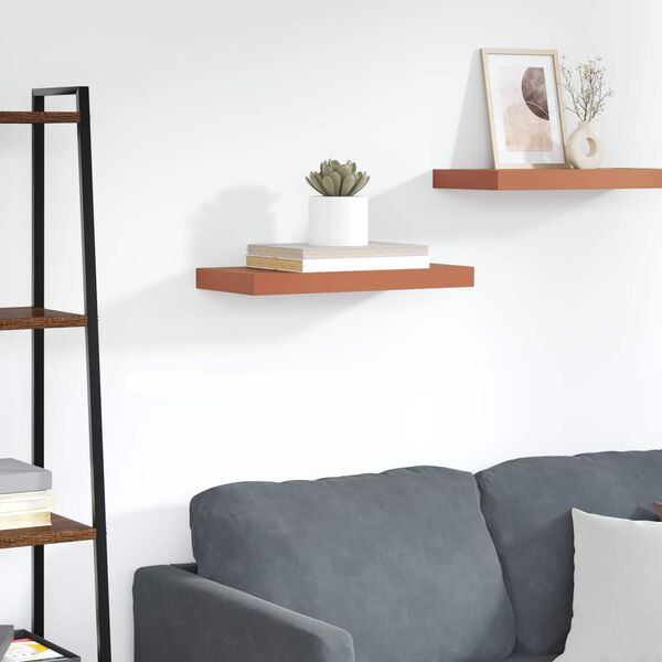 vidaXL Vegghylla Vegghengt Rau&eth;ur 60 x 23 x 4 cm Samsettur vi&eth;ur