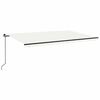 vidaXL Handvirk &Uacute;tdraganleg Mark&iacute;sa me&eth; LED 500x300 cm Rj&oacute;mahv&iacute;tt