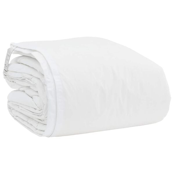 vidaXL R&uacute;mfatasett me&eth; kodda 3 pcs Hv&iacute;tt D&uacute;nfja&eth;rir