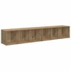 vidaXL Sj&oacute;nvarpssk&aacute;pasett Vegghengt 2 pcs Artisan Eik 37 x 35 x 107 cm
