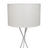 vidaXL Standlampi með Standi Hvítur 139 cm