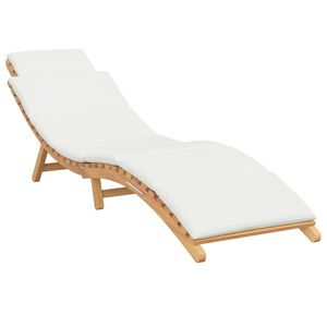 vidaXL Gar&eth;sola me&eth; p&uacute;&eth;i Br&uacute;nn 198 x 55 x 58,5 cm Solid teak vi&eth;ur