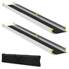 vidaXL Rampur fyrir hj&oacute;last&oacute;la 270 kg 2 pcs Svartur 152 x 19 x 5,5 cm