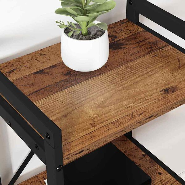 vidaXL Hilla Gamalt vi&eth;ur 60 x 30 x 85 cm Samsettur vi&eth;ur