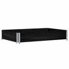 vidaXL Brettakragi Svartur 120x80 cm Gegnheil Fura