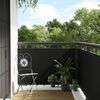 vidaXL Svalaskilr&uacute;m Svart 600x80 cm P&oacute;l&yacute;rattan