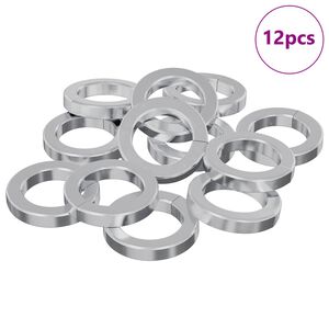 vidaXL Bumbuhj&uacute;fur 12 pcs Hv&iacute;tt 13 x 1 mm J&aacute;rn