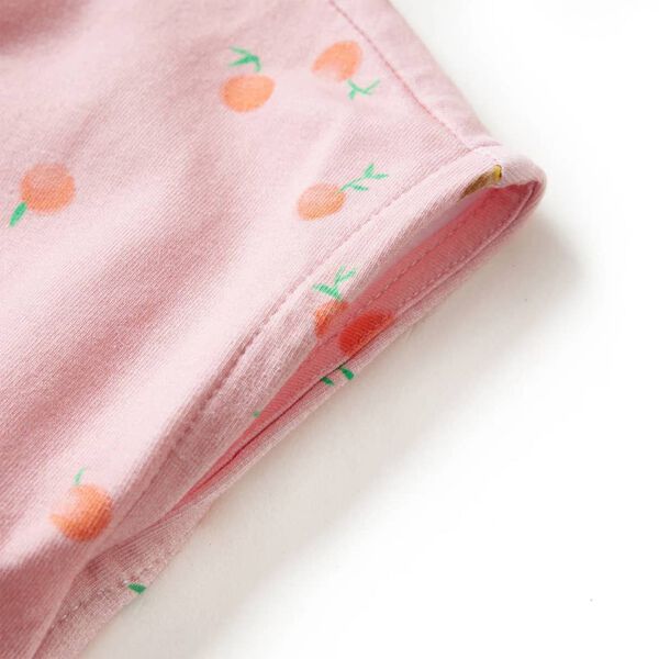 Barnakjóll með Reyriþveng Ljósappelsínugulur 92