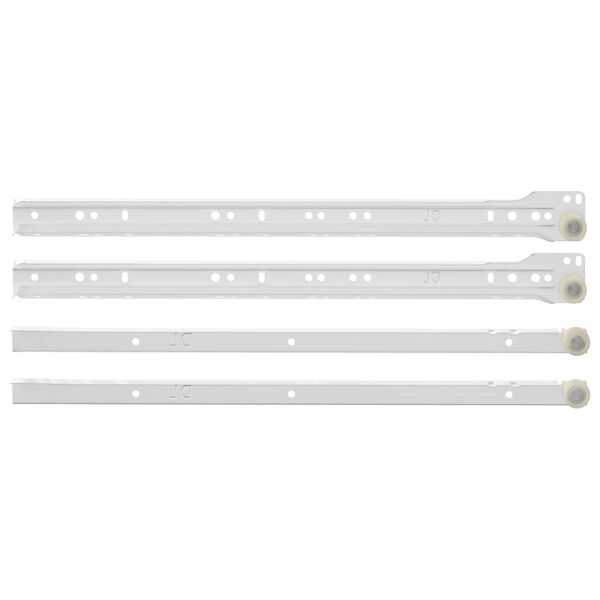 vidaXL Sk&uacute;ffuhlaup 2 pcs Hv&iacute;tt 400 mm St&aacute;l