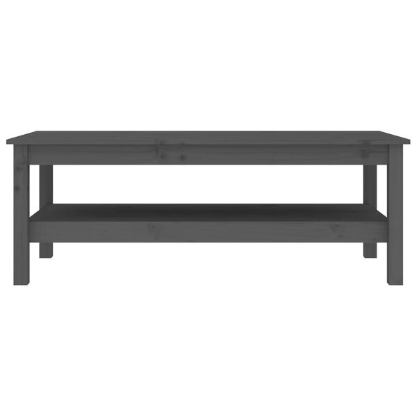 vidaXL S&oacute;fabor&eth; Gr&aacute;tt 110x50x40 cm Gegnheil Fura