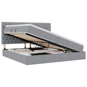 vidaXL R&uacute;m me&eth; geymslur&yacute;mi og LED Lj&oacute;sgr&aacute;r 200 x 200 cm P&oacute;l&yacute;ester