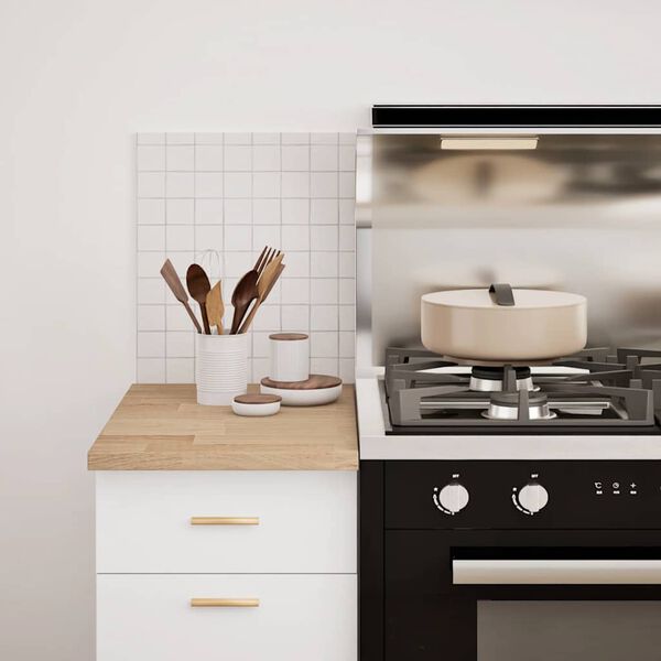 vidaXL Eldhúsborðplata 40x63,5x2,7 cm Solid Wood Eik Ferhyrnd