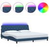 vidaXL R&uacute;mgrind me&eth; LED &aacute;n D&yacute;nu Bl&aacute; 200x200 cm Tau&aacute;kl&aelig;&eth;i