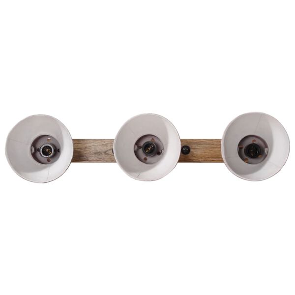 vidaXL Vegglj&oacute;s 2 W M&aacute;&eth;ur Rau&eth;ur 65x25 cm E27