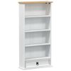 vidaXL CD sk&aacute;pur Hv&iacute;tt 52 x 17.5 x 103 cm Solid furuhikk