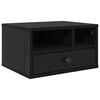vidaXL Prentara standur Svartur Eik 40 x 32 x 24 cm Samsettur vi&eth;ur