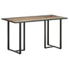 vidaXL Bor&eth;stofubor&eth; 140 cm Gegnheill Endurn&yacute;ttur Vi&eth;ur