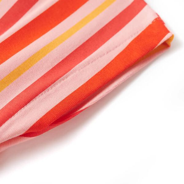 Barnakjóll með Reyriþveng Bleikur og Rauður 116