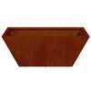 vidaXL Gar&eth;pl&ouml;ntukassi 5 pcs Rusty 40 x 40 x 15 cm Ve&eth;ra&eth; st&aacute;l