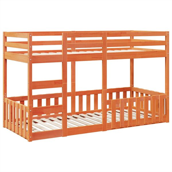 vidaXL Koja Vaxbr&uacute;n 90x200 cm Gegnheil Fura