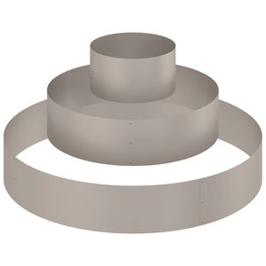 vidaXL Gar&eth;pl&ouml;ntukassi Br&uacute;nn 120 x 120 x 20 cm Ve&eth;ra&eth; st&aacute;l