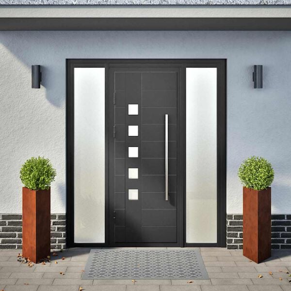 vidaXL gar&eth;gr&oacute;&eth;ursetningar 2 stk &thorn;r&iacute;hyrningslaga 30x26x75 cm ve&eth;urst&aacute;l