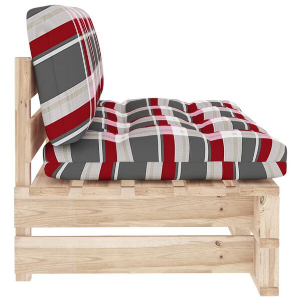 vidaXL Miðjueining fyrir Brettasófa í Garðinn Gegndreypt Fura