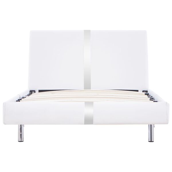 vidaXL R&uacute;mgrind Hv&iacute;t Le&eth;url&iacute;ki 90x200 cm