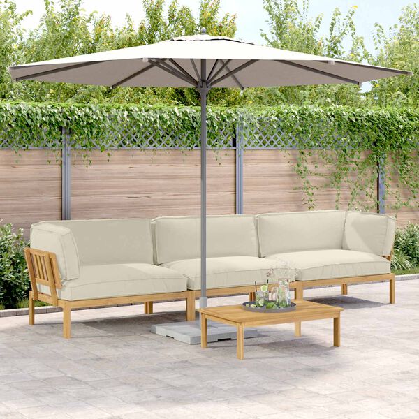 vidaXL S&oacute;fasett me&eth; p&uacute;&eth;i Einlita 4 pcs Rj&oacute;malitur Hrein akas&iacute;utr&eacute;