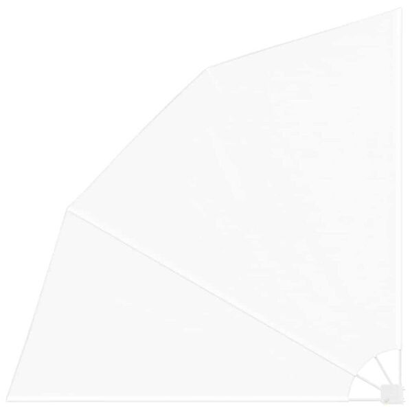 vidaXL Balk&oacute;nskj&oacute;l Hv&iacute;tt 210 x 210 cm P&oacute;l&yacute;ester