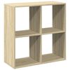 vidaXL B&oacute;kahilla Skilr&uacute;m Sonoma Eik 69,5x29x69,5 cm Samsettur Vi&eth;ur