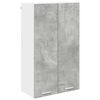 vidaXL Vegghengdur sk&aacute;pur Steingri&eth; 60 x 31 x 100 cm Samsettur vi&eth;ur