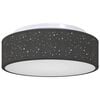 vidaXL Loftlampi me&eth; svi&eth;slj&oacute;sum Svartur 38 x 38 x 13,5 cm d&uacute;kur