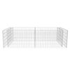 vidaXL Gabion Plöntuumgjörð Galvaniserað Stál 180x90x50 cm