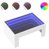 vidaXL S&oacute;fabor&eth; me&eth; &Oacute;endanleika LED Hv&iacute;tt 70x50x30 cm