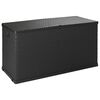 vidaXL Geymslubox fyrir Gar&eth; Reykgr&aacute;tt 120x56x63 cm PP Rattan