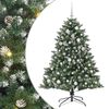vidaXL Gervi j&oacute;latr&eacute; me&eth; 150 LED Gr&aelig;nn 150 cm PVC, plast og st&aacute;l