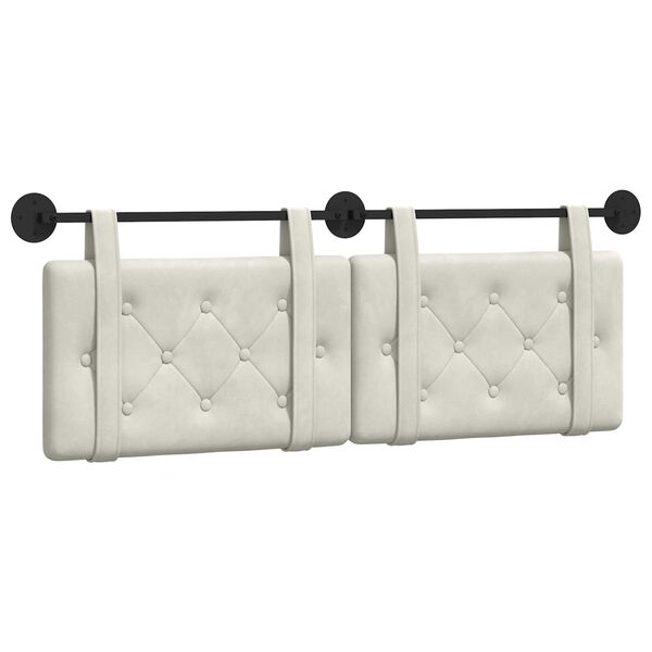 vidaXL Hengisk&aacute;li Vegghengt Rj&oacute;malitur 130 x 55 x 5 cm Flauel