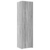 vidaXL H&aacute;r Sk&aacute;pur Gr&aacute;r Sonoma 50x42,5x185 cm Samsettur Vi&eth;ur