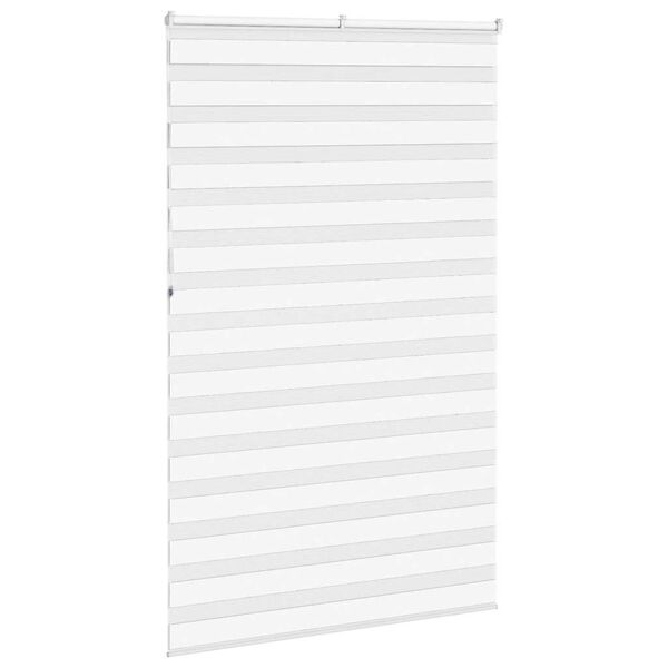vidaXL Zebra Gard&iacute;na Hv&iacute;tt 150x230 cm Efni Breidd 145,9 cm P&oacute;l&yacute;ester
