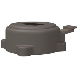 vidaXL S&oacute;lhl&iacute;farf&oacute;tur Silfur 23 x 14 x 6 cm