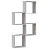 vidaXL Wall Cube Hillur 4 stk Grey Sonoma 30x15x30 cm