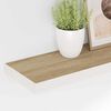 vidaXL Vegghengdar Hillur 4 stk. Eik og Hv&iacute;tur 80x23,5x3,8 cm MDF